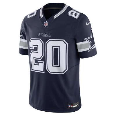 Men's Dallas Cowboys Tony Pollard Nike Navy Vapor F.U.S.E. Limited Jersey 01