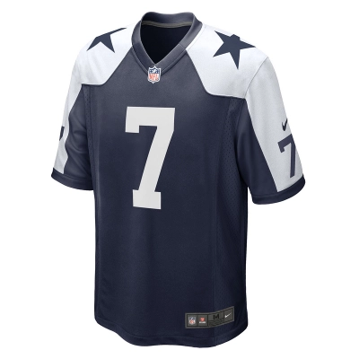 Men's Dallas Cowboys Trevon Diggs Nike Navy Alternate Game Jersey 01