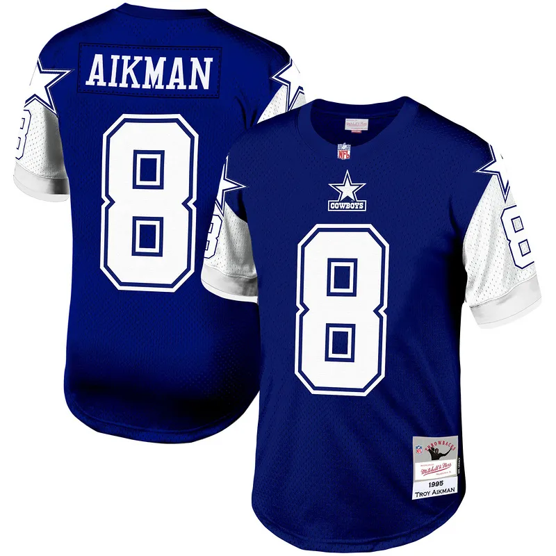 Men's Dallas Cowboys Troy Aikman Mitchell & Ness Navy Legacy Replica Jersey