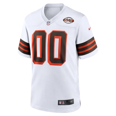 Men's Cleveland Browns Nike White 1946 Collection Alternate Custom 01