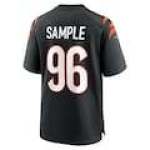 Men's Cam Sample Cincinnati Bengals Nike Game Jersey - Black