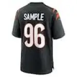 Men's Cam Sample Cincinnati Bengals Nike Game Jersey - Black