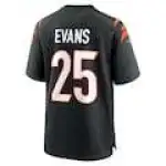 Men's Chris Evans Cincinnati Bengals Nike Game Jersey - Black