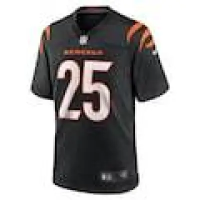 Men's Chris Evans Cincinnati Bengals Nike Game Jersey - Black 01