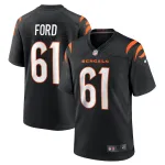 Men's Cincinnati Bengals Cody Ford Nike Black Game Jersey