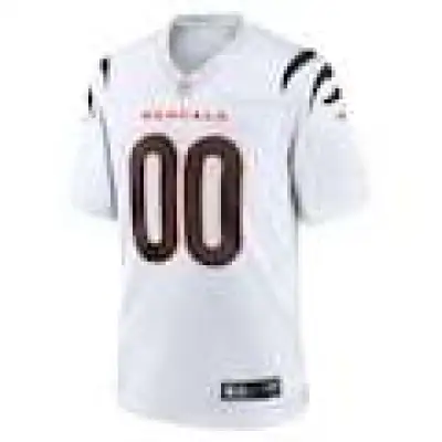 Men's Cincinnati Bengals Nike Game Custom Jersey - White 01