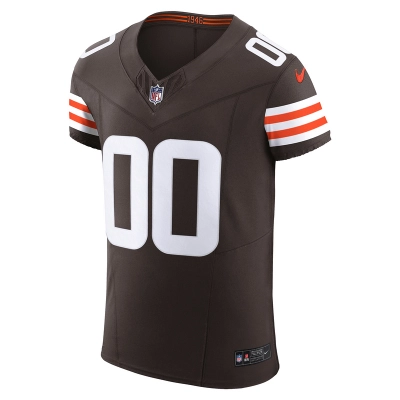 Men's Cleveland Browns Nike Brown Vapor F.U.S.E. Elite Custom Jersey 01