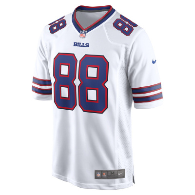 Men's Buffalo Bills Dawson Knox Nike White Away Game Player Jersey 01