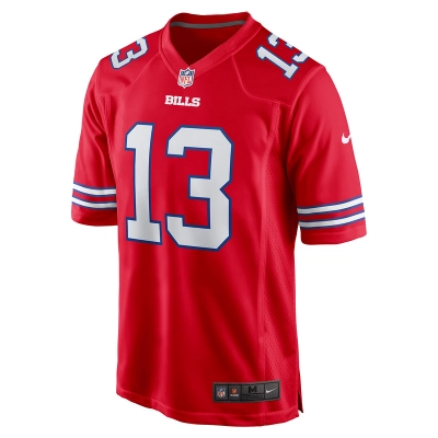 Men's Buffalo Bills Gabe Davis Nike Red Alternate Game Jersey 01