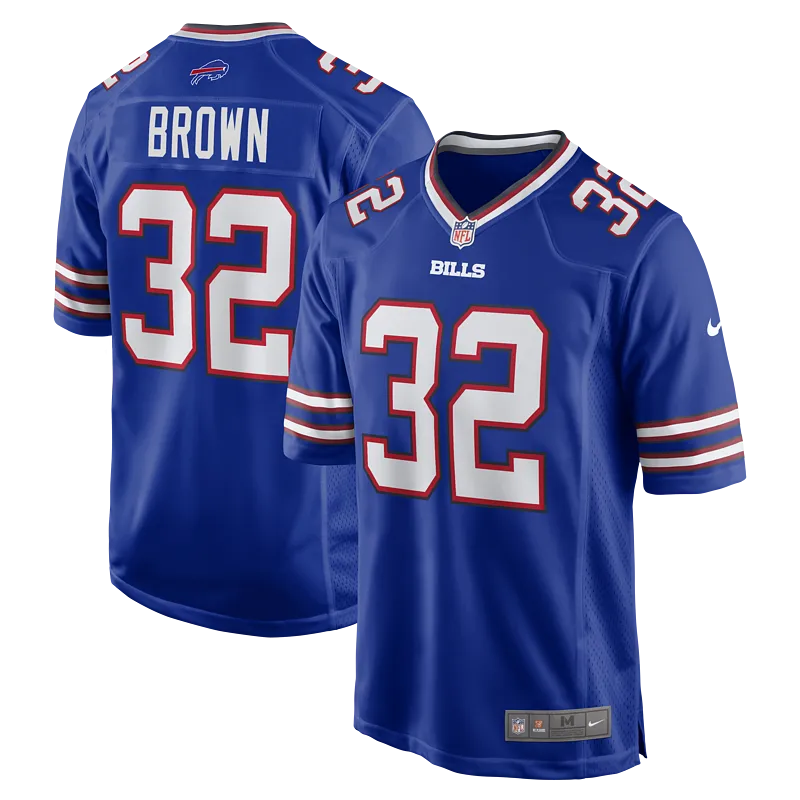 Men's Buffalo Bills Kyron Brown Nike Royal Game Jersey