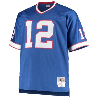 Buffalo Bills Jim Kelly Mitchell &Ness Royal Big & Tall 1990 Retired Player Replica Jersey 01