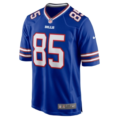 Men's Buffalo Bills Quintin Morris Nike Royal Game Player Jersey 01