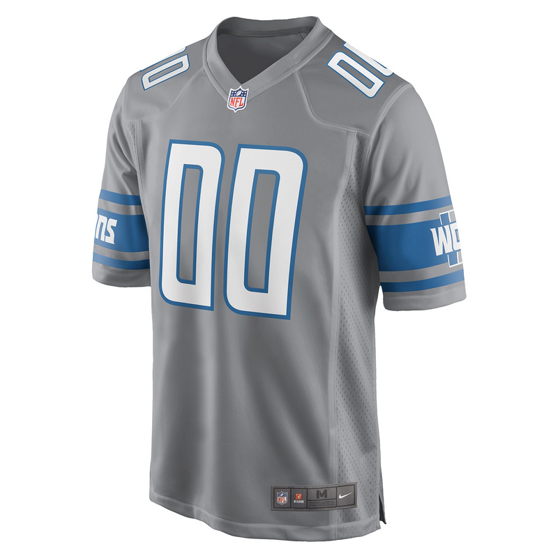 Men's Detroit Lions Nike Gray Alternate Custom Game Jersey