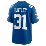 Men's Indianapolis Colts Jason Huntley Nike Royal Team Game Jersey