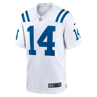 Men's Indianapolis Colts Alec Pierce Nike White Away Game Player Jersey 01