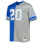 Barry Sanders Mitchell & Ness BlueSilver Big & Tall Split Legacy Retired Player Replica Jersey