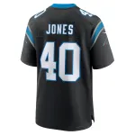 Men's Carolina Panthers Deion Jones Nike Black Game Jersey