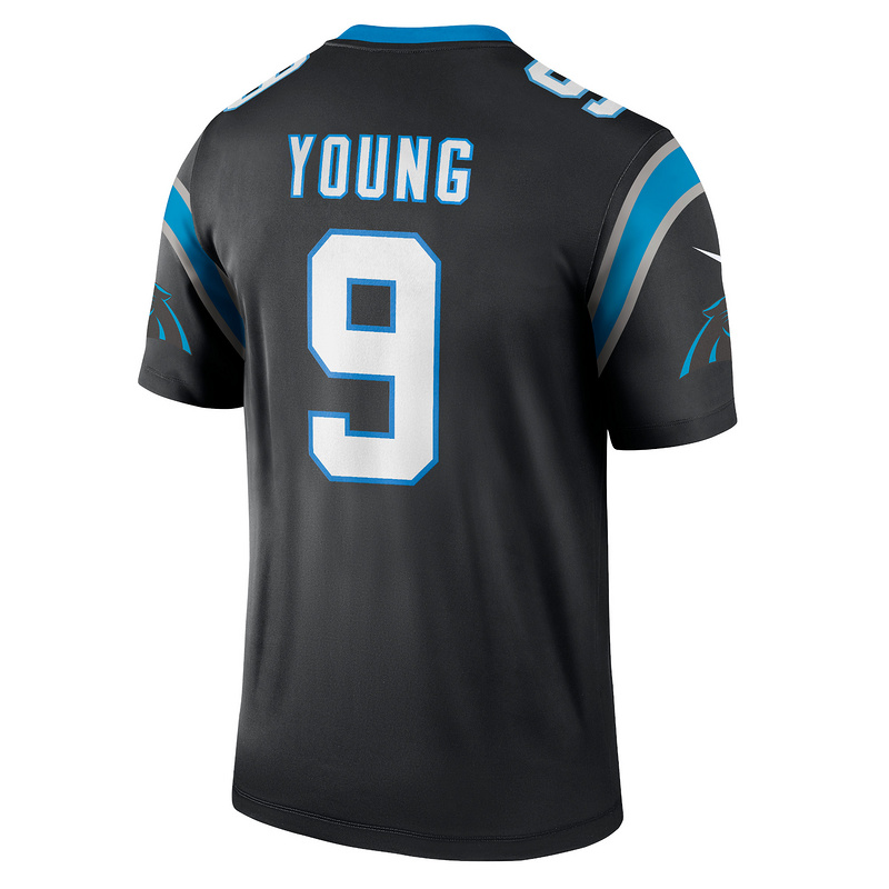 Men's Carolina Panthers Bryce Young Nike Black Legend Jersey