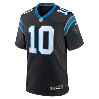 Men's Carolina Panthers Johnny Hekker Nike Black Team Game Jersey 01