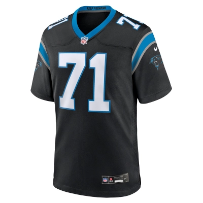 Men's Carolina Panthers Chris Wormley Nike Black Game Jersey 01