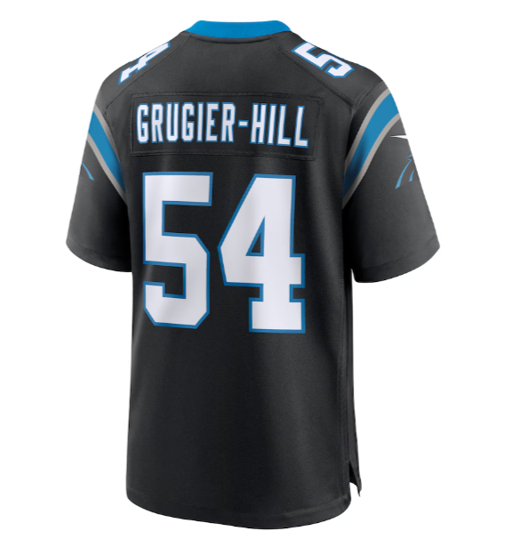 Men's Carolina Panthers Kamu Grugier-Hill Nike Black Game Jersey