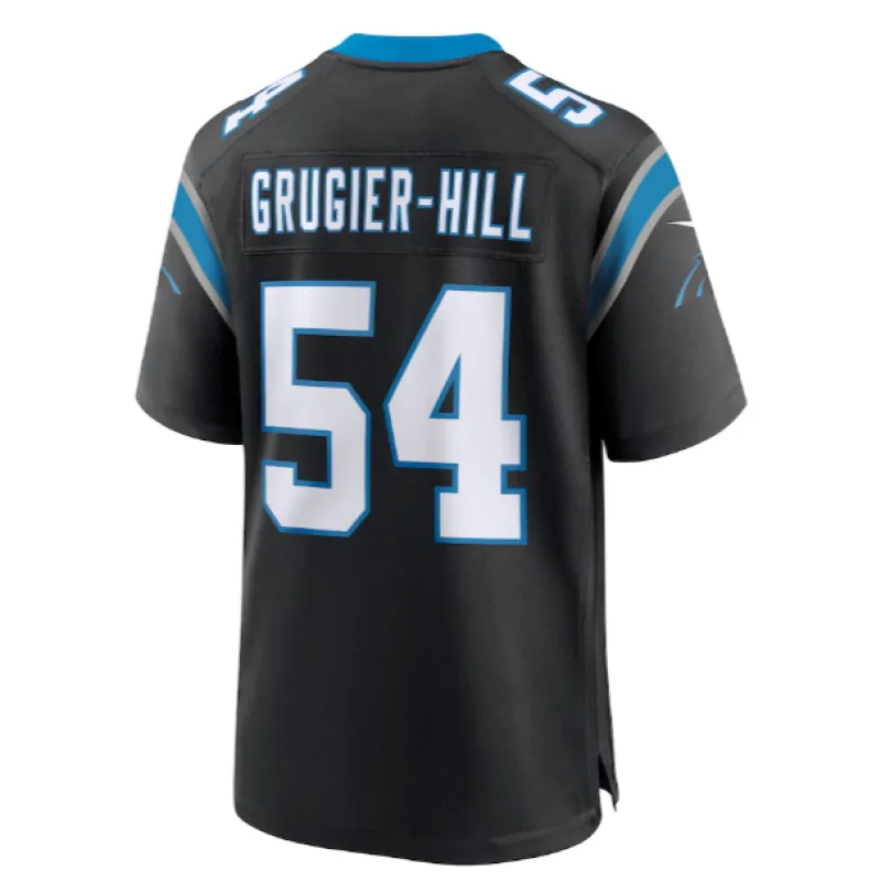 Men's Carolina Panthers Kamu Grugier-Hill Nike Black Game Jersey