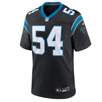 Men's Carolina Panthers Kamu Grugier-Hill Nike Black Game Jersey 01