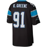 Carolina Panthers Kevin Greene Mitchell &Ness Black Big &Tall 96 Retired Player Replica Jersey
