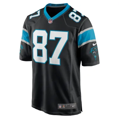 Men's Carolina Panthers Muhsin Muhammad Nike Black Retired Player Jersey 01