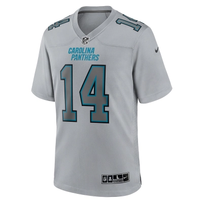 Men's Carolina Panthers Sam Darnold Nike Gray Atmosphere Fashion Game Jersey 01