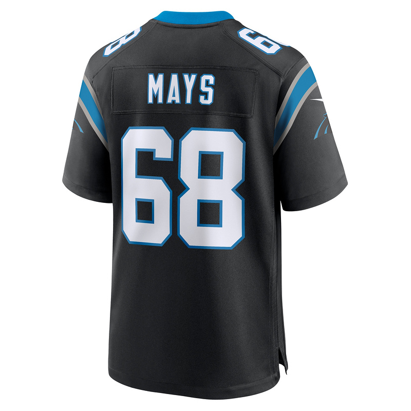 Men's Carolina Panthers Cade Mays Nike Black Team Game Jersey