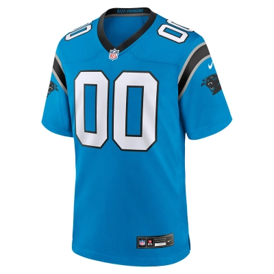 Men's Carolina Panthers Nike Blue Alternate Custom Game Jersey 01