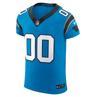 Men's Carolina Panthers Nike Blue Vapor F.U.S.E. Elite Custom Jersey 01