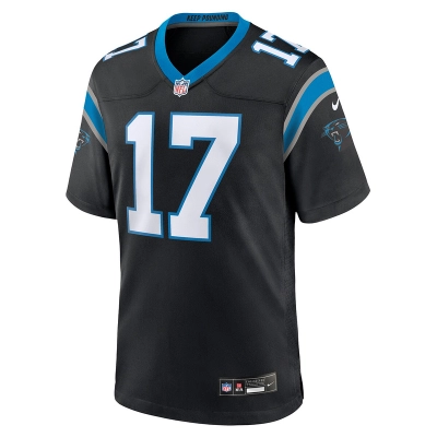 Men's Carolina Panthers DJ Chark Jr. Nike Black Game Jersey 01