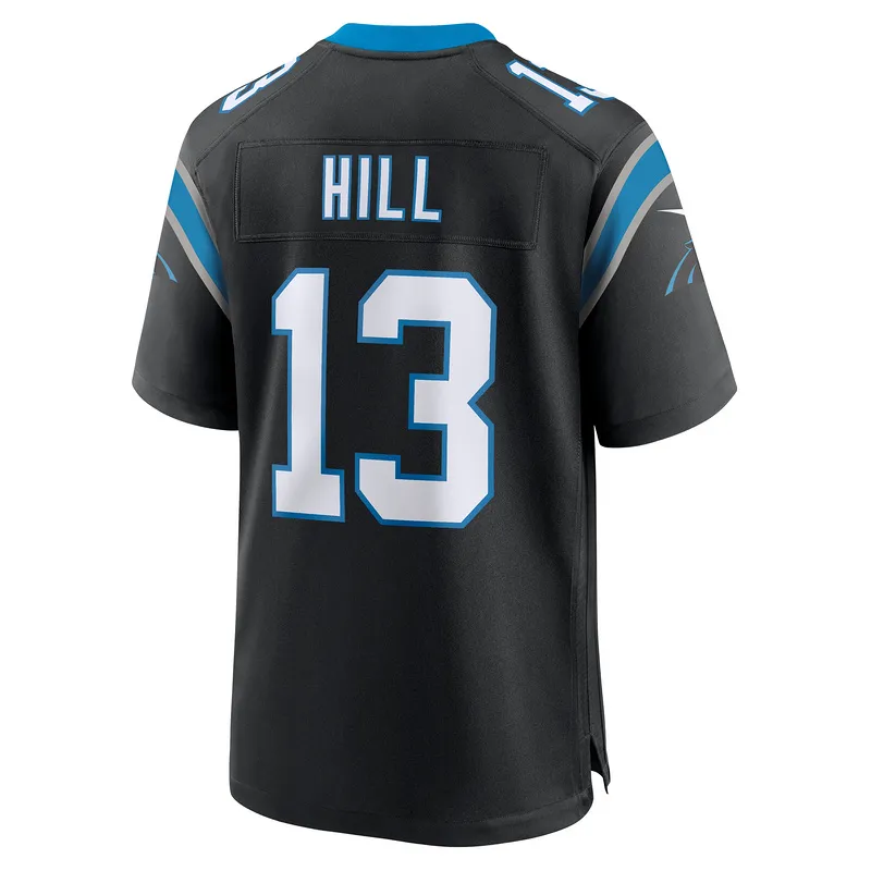 Men's Carolina Panthers Troy Hill Nike Black Team Game Jersey