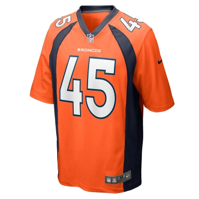 Men's Denver Broncos Christopher Allen Nike Orange Game Player Jersey 01