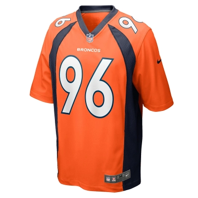 Men's Denver Broncos Eyioma Uwazurike Nike Orange Game Player Jersey 01