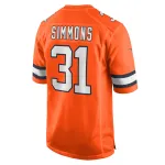 Men's Denver Broncos Justin Simmons Nike Orange Alternate Game Jersey