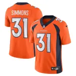 Men's Denver Broncos Justin Simmons Nike Orange Vapor Untouchable Limited Jersey