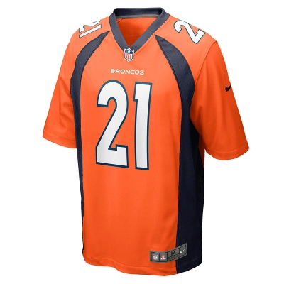 Men's Denver Broncos Kareem Jackson Nike Orange Game Jersey 01