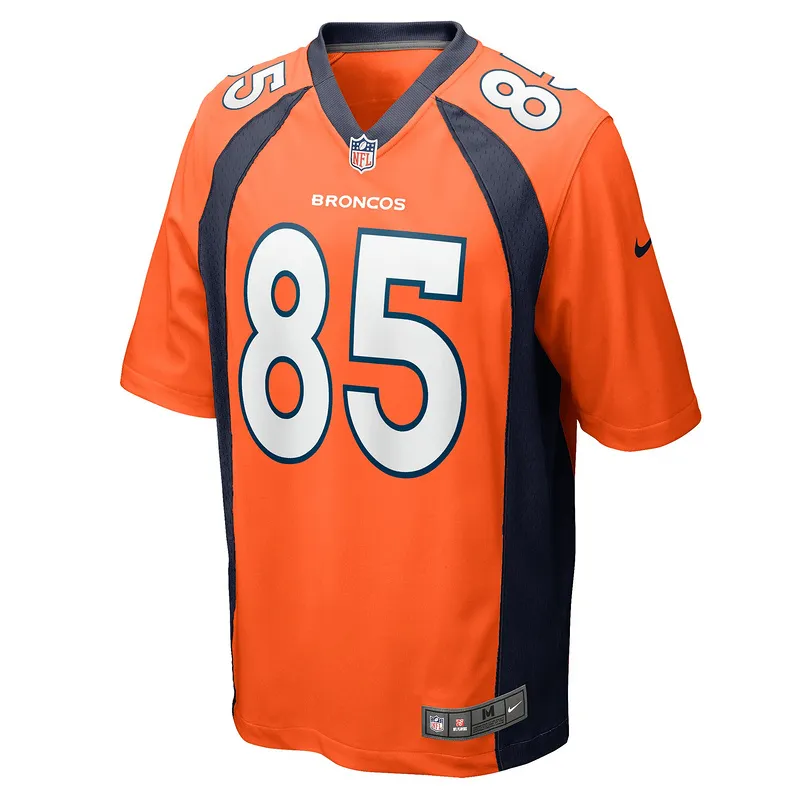 Men's Denver Broncos Lucas Krull Nike Orange Team Game Jersey