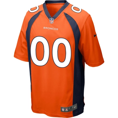 Men's Denver Broncos Nike Orange Custom Game Jersey 01