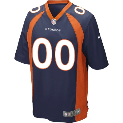 Men's Denver Broncos Nike Navy Alternate Custom Game Jersey 01