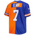 John Elway Mitchell & Ness RoyalOrange Big & Tall Split Legacy Retired Player Replica Jersey