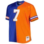 John Elway Mitchell & Ness RoyalOrange Big & Tall Split Legacy Retired Player Replica Jersey