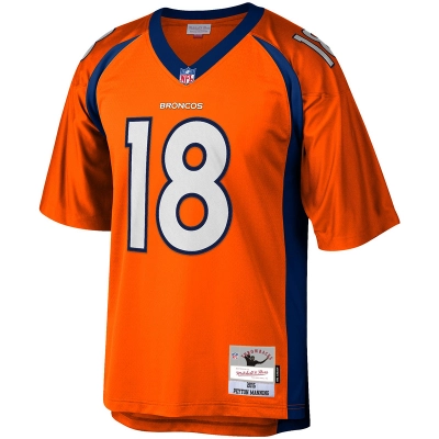 Men's Peyton Manning Mitchell & Ness Orange Big & Tall 2015 Retired Player Replica Jersey 01