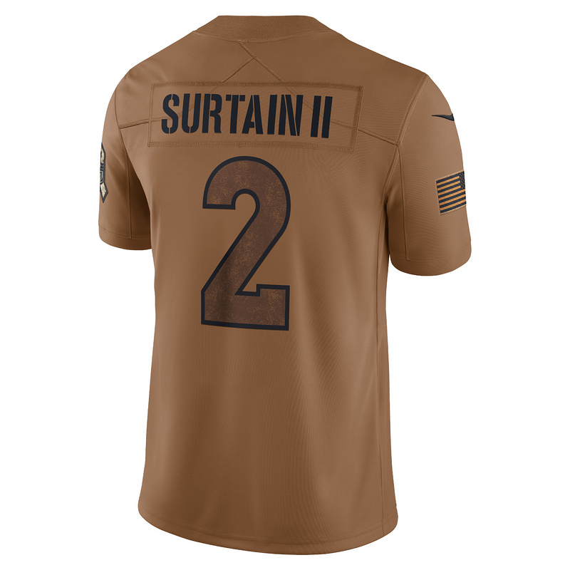 Men's Denver Broncos Patrick Surtain II Nike Brown 2023 Salute To Service Limited Jersey