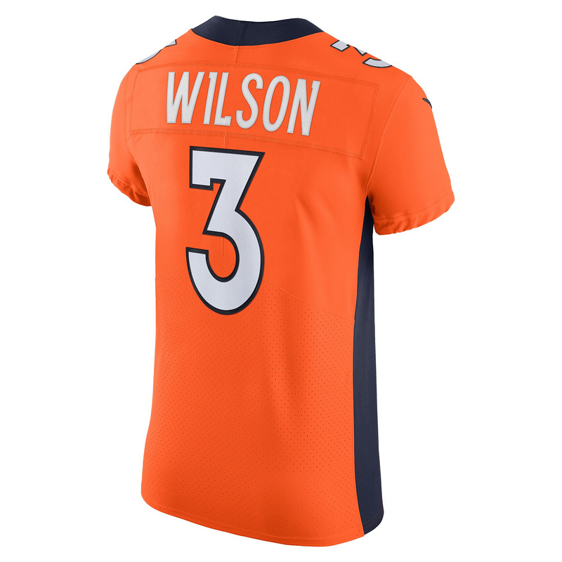 Men's Denver Broncos Russell Wilson Nike Orange Vapor Elite Jersey