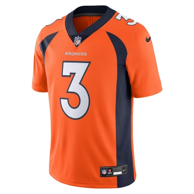 Men's Denver Broncos Russell Wilson Nike Orange Vapor Untouchable Limited Jersey 01
