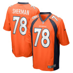 Men's Denver Broncos William Sherman Nike Orange Team Game Jersey